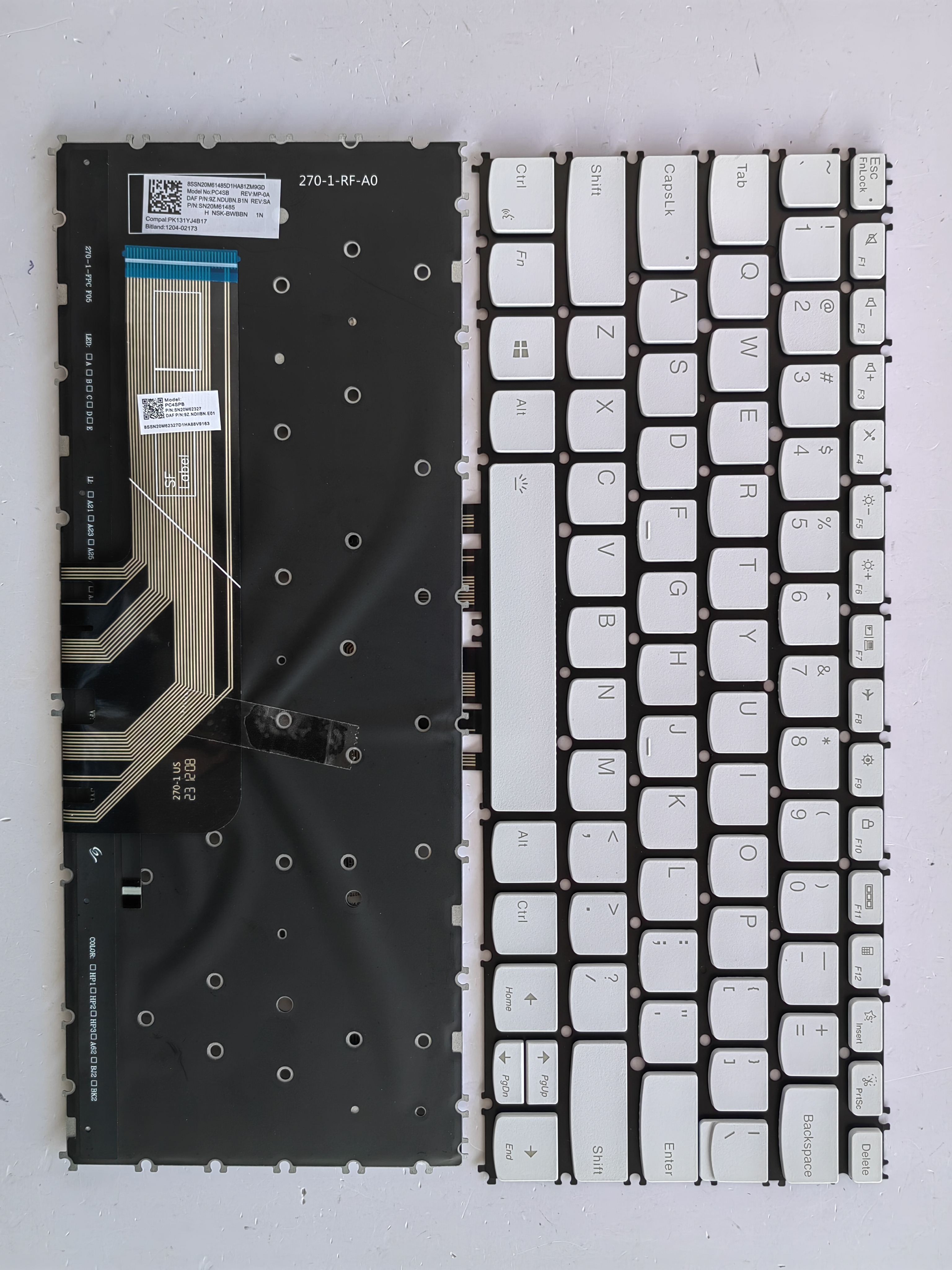Picture of New Replacement Laptop Keyboard For LENOVO 13X 13s g2/Yoga Pro 13S ITL 2021 WHITE Backlit (OEM) US Layout